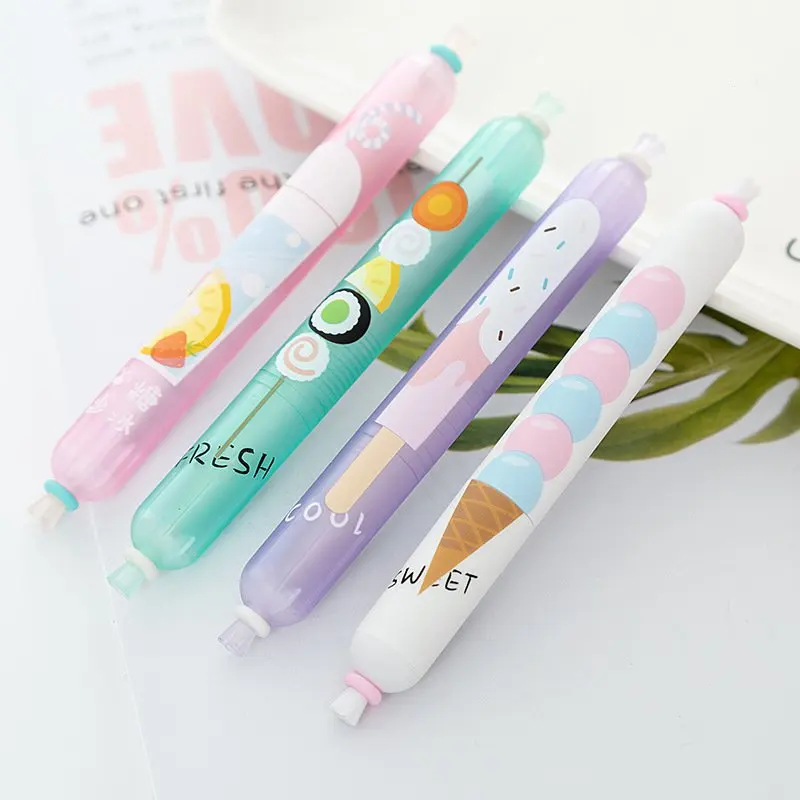 24 шт. kawaii ручка партия милые колбасные гелевые ручки для школы студентов офиса Дети подарок стационарные устройства boligrafo оптом