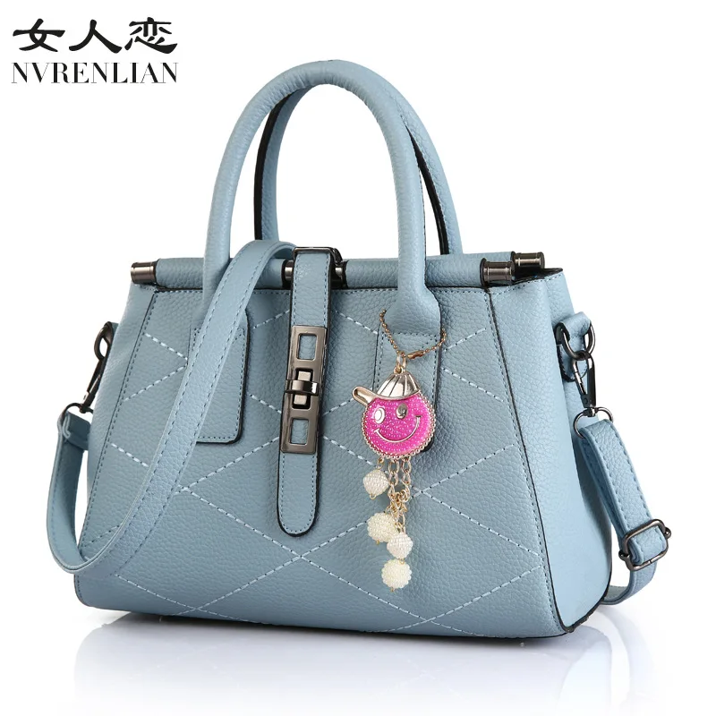 Nvrenlian Для женщин Сумка Кожа PU Tote брендовая дамская сумочка женская Вечерние сумки