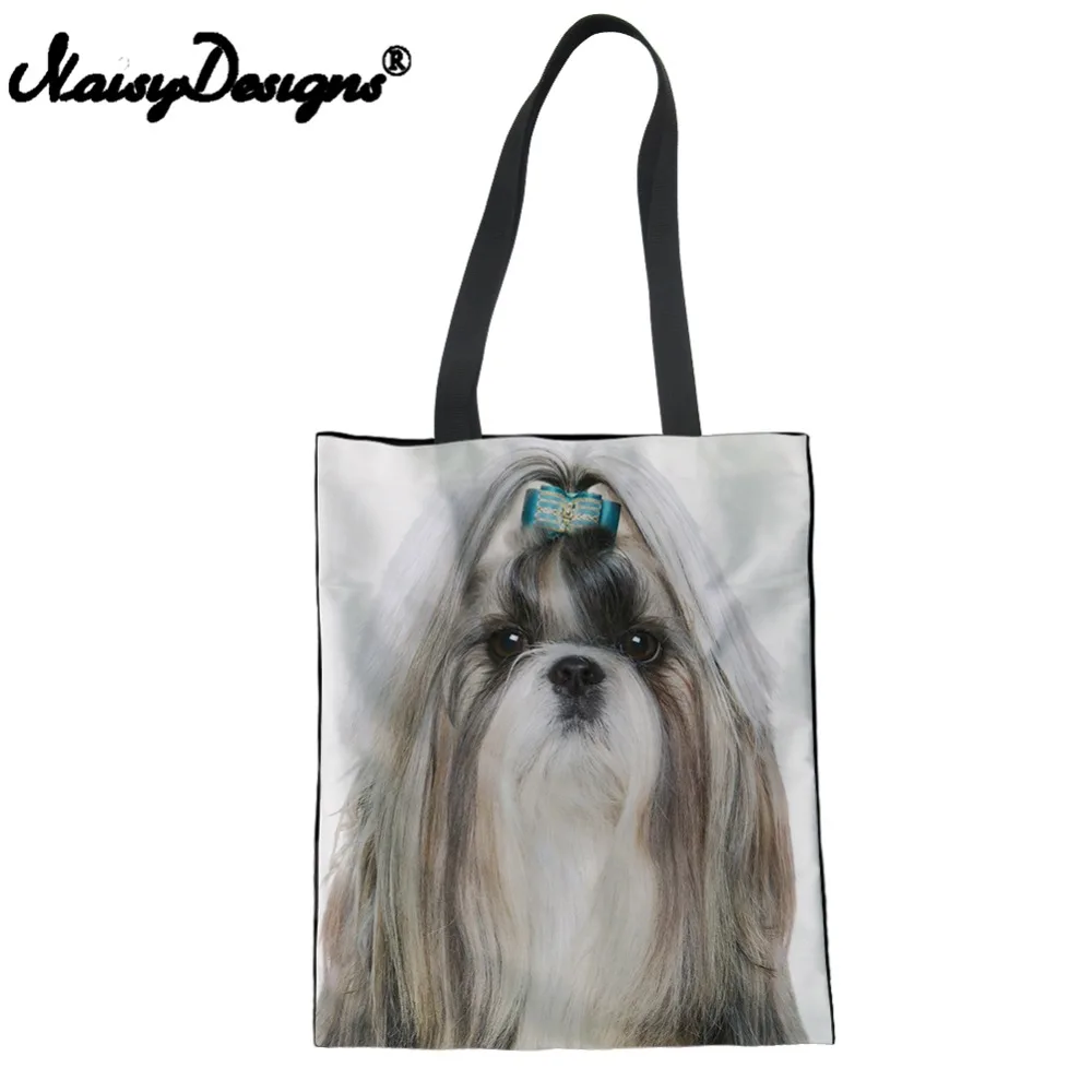 Женская сумка для покупок с принтом Shih Tzu Dog | Багаж и сумки