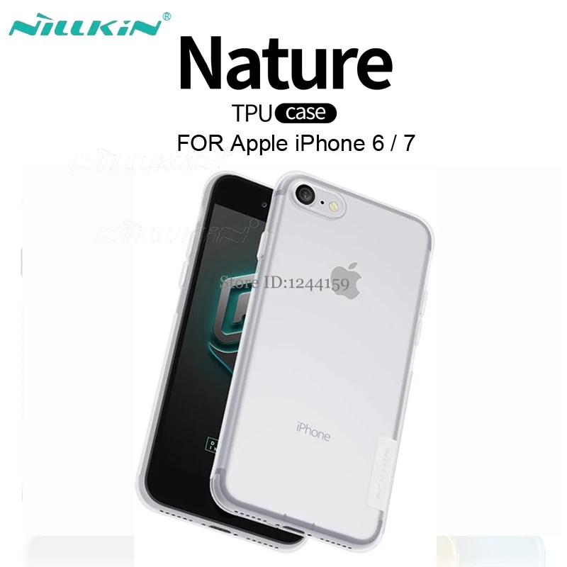 Чехол NILLKIN для iPhone 6 6s Plus ультратонкие прозрачные Мягкие силиконовые ТПУ чехлы