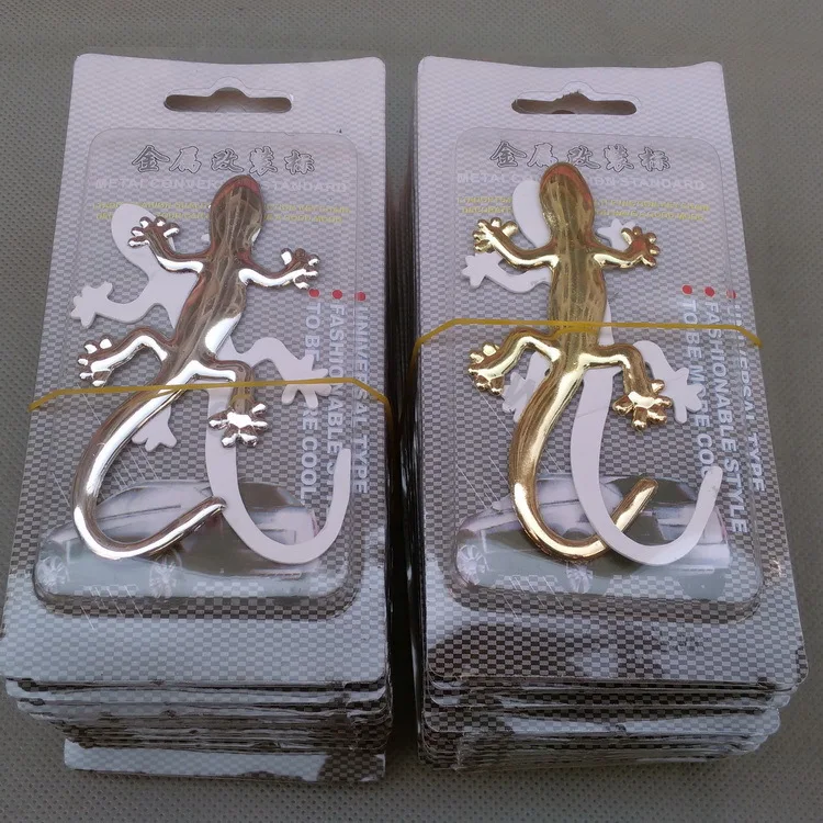 Чистый Металл gecko автомобильные наклейки 3D стереоскопическая Личность