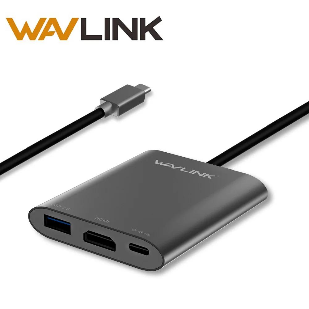 Новый алюминиевый usb концентратор Wavlink с внешним питанием USB 3 1 Type C Gen 2 Hub Super Speed USBC