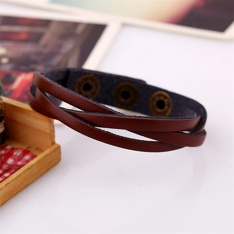 PUN punk braclet браслеты с ручной цепочкой для женщин очаровательный кожаный плетеный