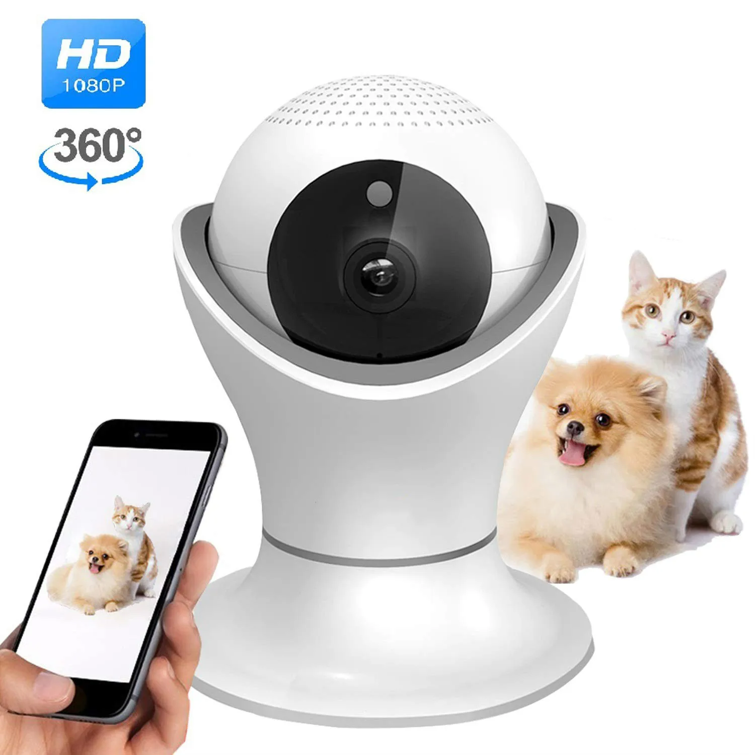 1080P Wi Fi IP Камера Fisheye 360 градусов CCTV безопасности Камеры Скрытого видеонаблюдения