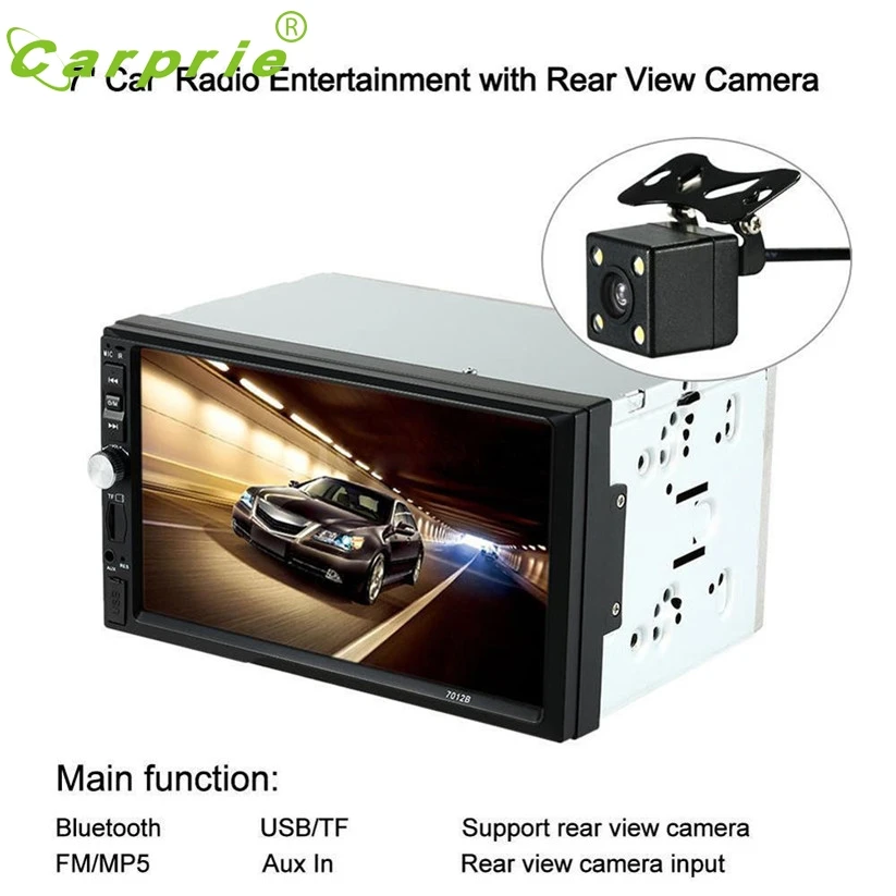 Автомагнитола 2 Din MP5 MP3-плеер радио Bluetooth USB AUX парковочная камера td18 Прямая