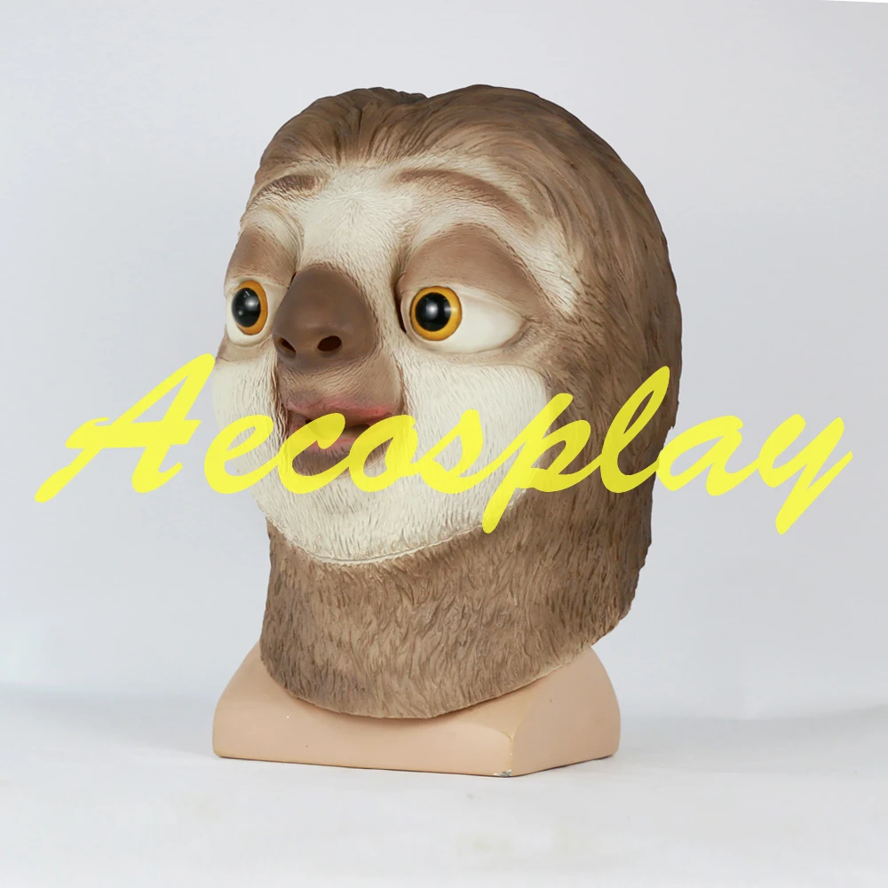 2016 знаменитый мультяшный фильм Ленивец из зверополиса маска латекса Ника Уайлда