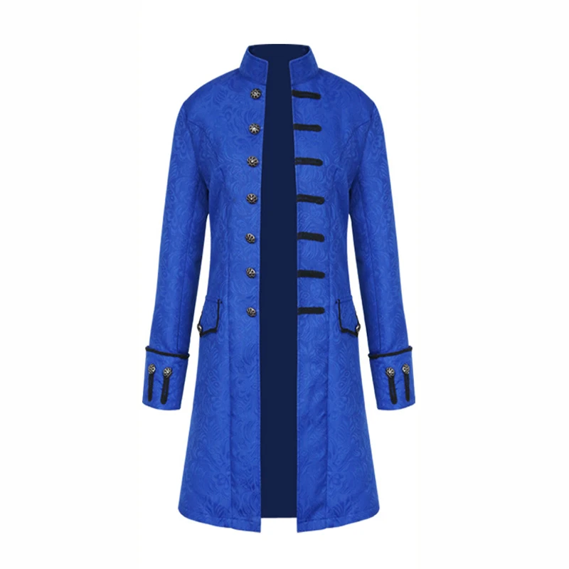 Mens Brocade Jacket Gothic Steampunk Vintage Victorian Overcoat Male | Мужская одежда