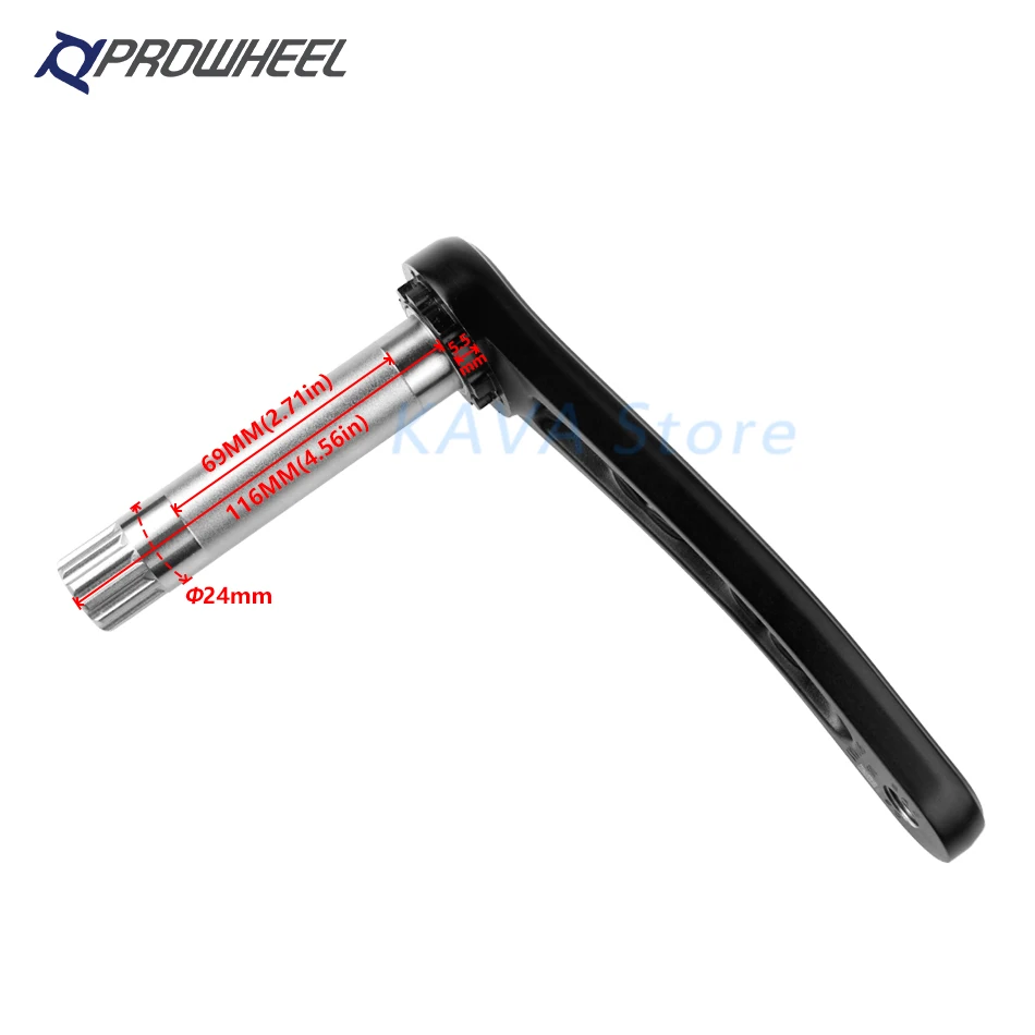 Комплект коленей PROWHEEL для горного велосипеда GXP 8/9/10/11/12 скоростей 170/175 мм нижний