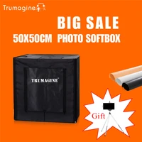 505050cm led photo studio soft box light tent photography softbox lightbox portable bag ac adapter for jewelry toys