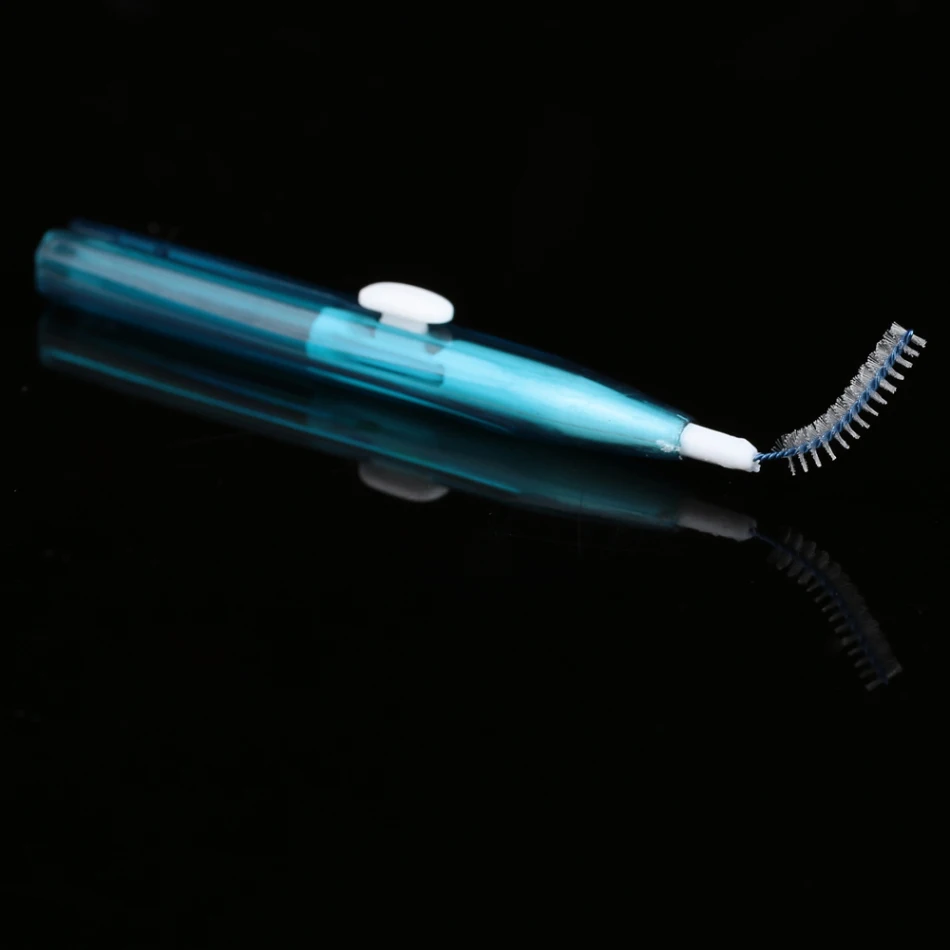 10pcs/lot Dental Interdental Brush Gum Toothpick Interdental Tooth Brush Push Pull Orthodontic Wire Brush Toothbrush Oral Care