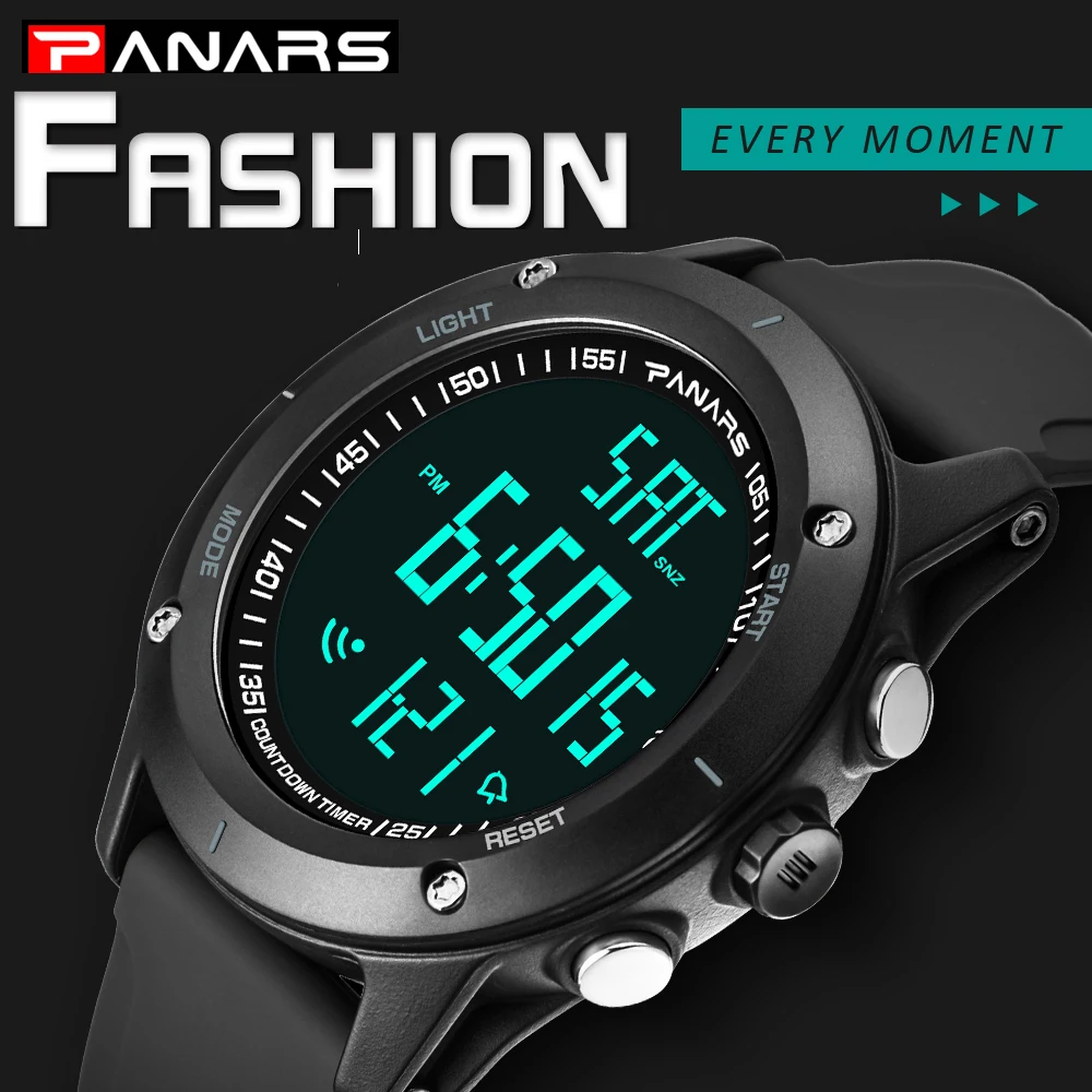 PANARS новые спортивные часы Для мужчин большой уход за кожей лица Фитнес