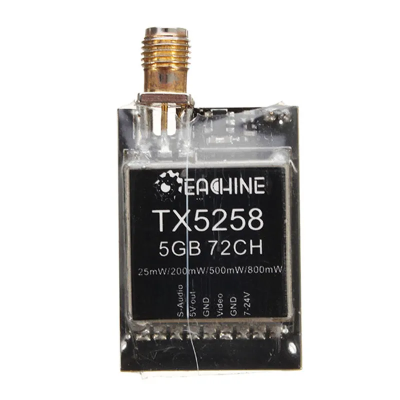Оригинальный передатчик FPV с возможностью переключения 5 8G 72CH 25/200/500/800 МВт