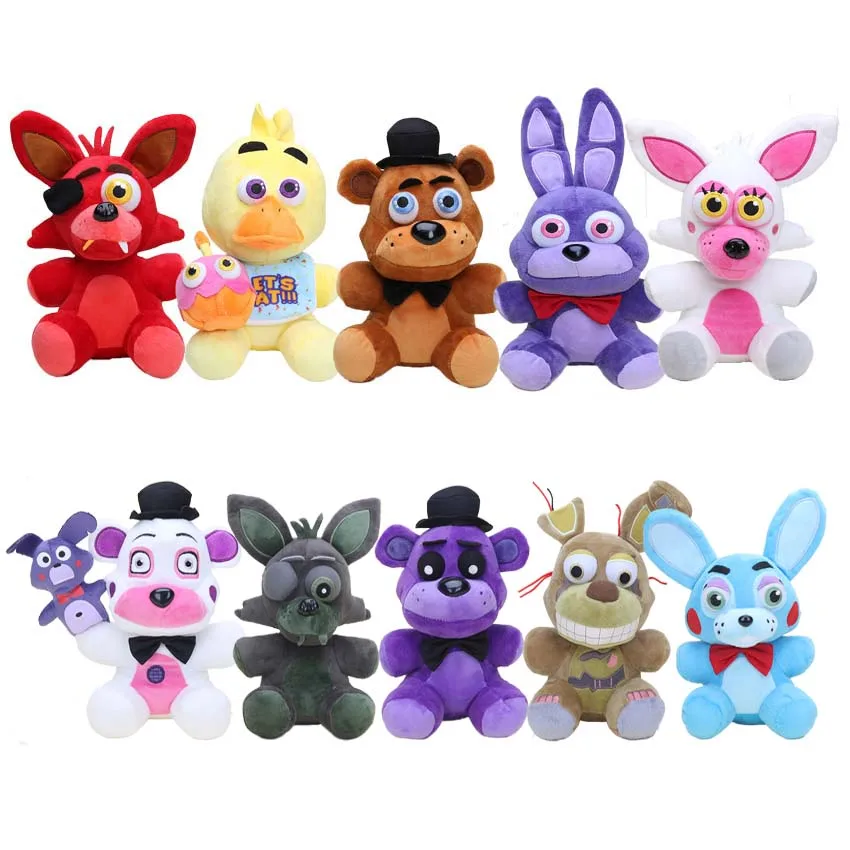 25 см игра FNAF Five Nights at Freddy's Funtime Foxy Mangle Chica кошмар Бонни сестра расположение медведь Фредди плюшевые игрушки куклы
