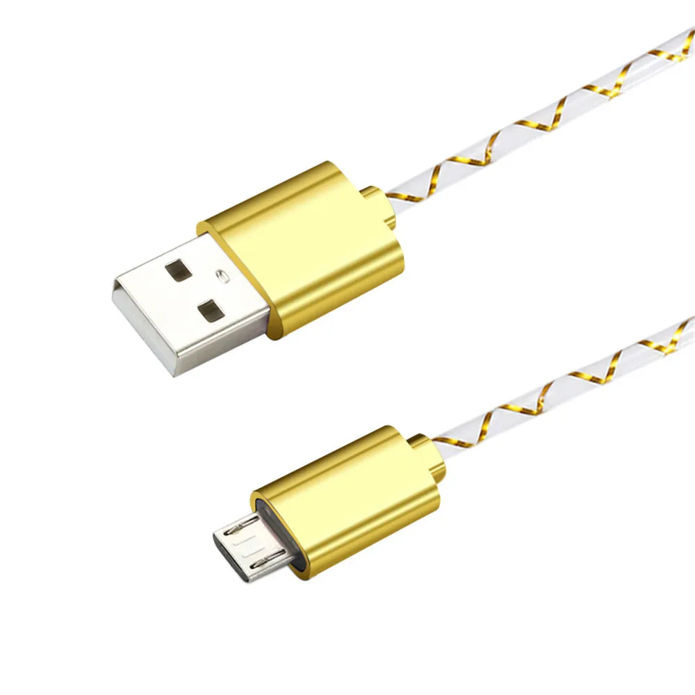 2Pcs Universal Micro USB Cable Charging Cord Compatible Android Cell Phone Cables For Samsung For Huawei Honor For Xiaomi