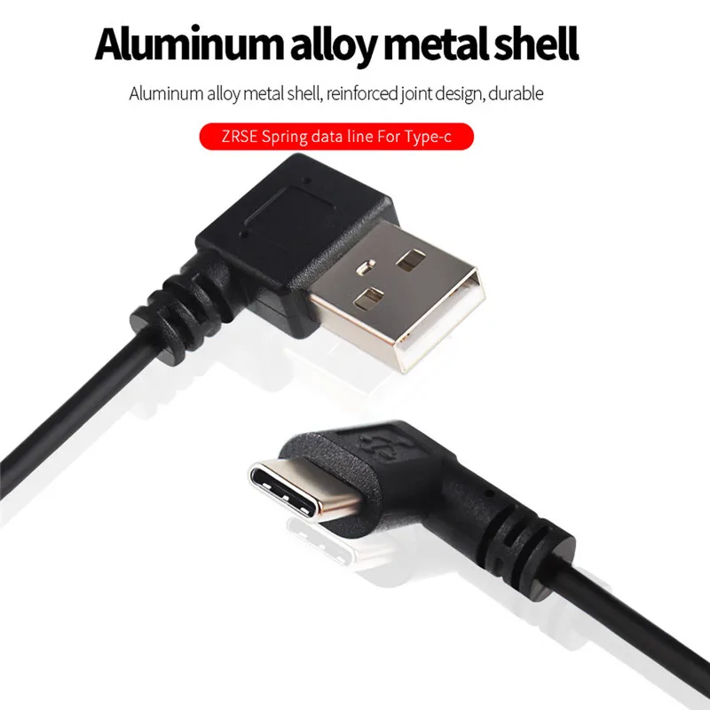 Usb type C выдвижной пружинный кабель передачи данных для быстрой зарядки Шнур адаптер для huawei Xiaomi samsung