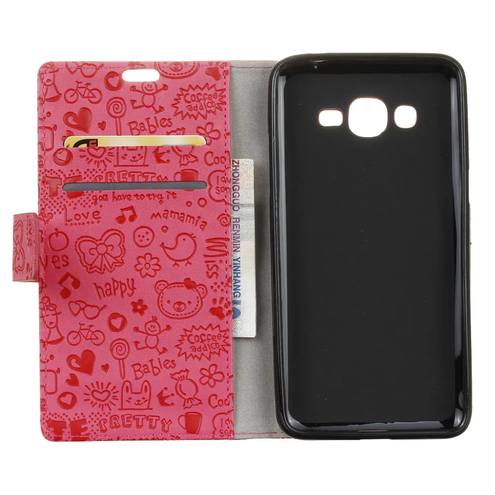Для Samsung J2 Prime Чехол бумажник из искусственной кожи для Galaxy magic girl PU кожаный чехол