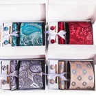 Мужской комплект из галстука и носового платка, 8 см