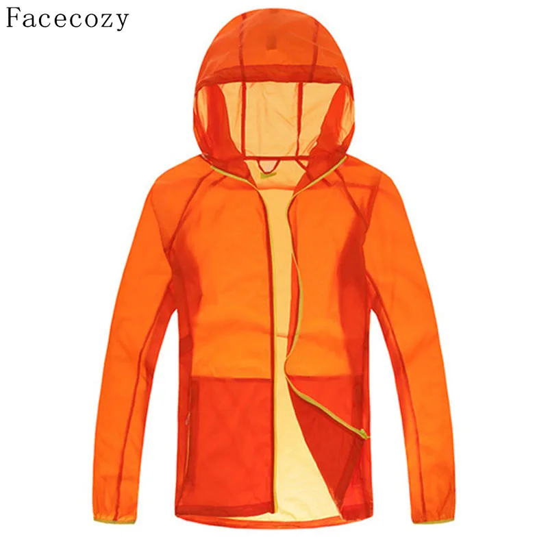 Куртка Facecozy мужская летняя быстросохнущая для кемпинга однотонная прозрачная