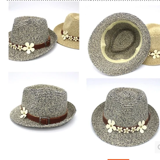 Женская пляжная соломенная шляпа с широкими полями плоская пластиковая мягкими