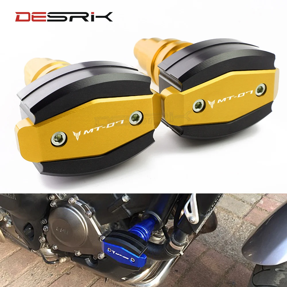 Для YAMAHA MT 07 MT07 2015 2016 2017 2018 Мотоцикл с ЧПУ алюминиевая рама Краш Pad слайдер защита от