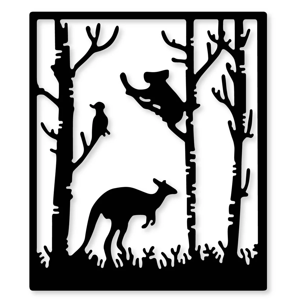 Estel Выгравированные трафареты для высечки дерева-кенгуру резки металла