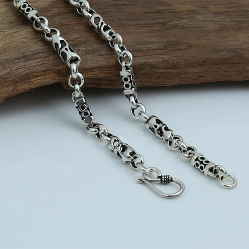 Цепочка длинная из серебра 100% пробы толщиной 5 мм 55 см|necklace 5mm|fashion necklacejewelry necklace |