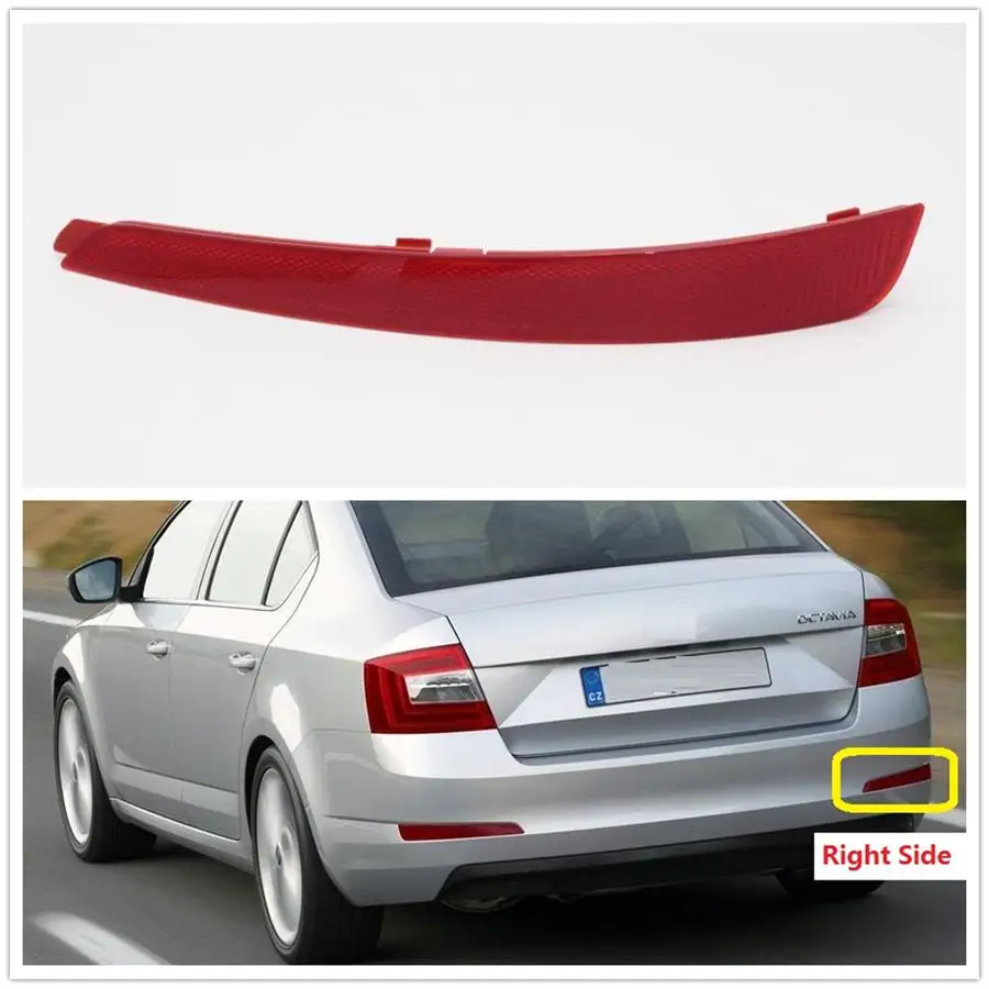 Правая сторона для Skoda Octavia 5E A6 A7 2013 автомобильный Стайлинг задний бампер отражатель светильник