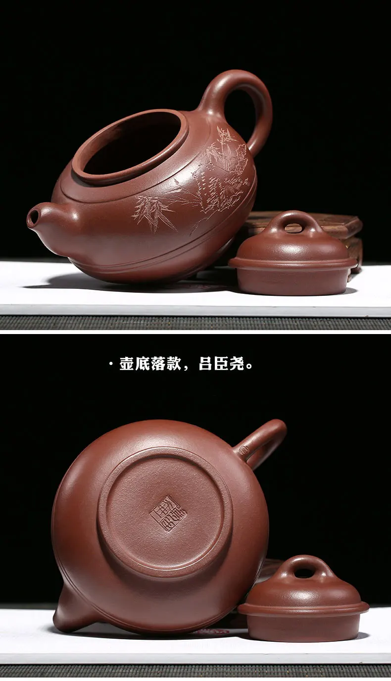 yixing горшок Zisha большая ручная работа, из фиолетовой глины чайник Китайский керамический чай заваренный чай da hong pao чайник