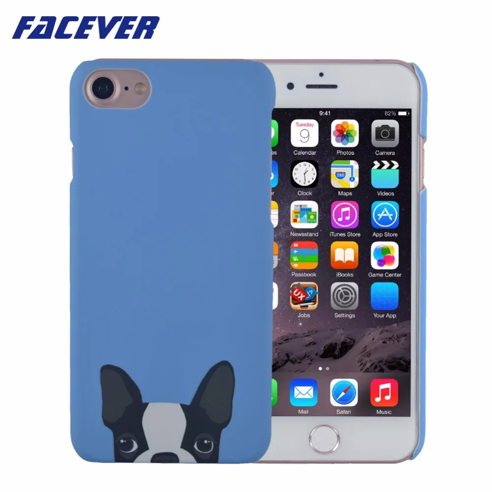 Чехол Facever Kawaii с французским бульдогом для iPhone 7 4 дюйма ультратонкий изящный