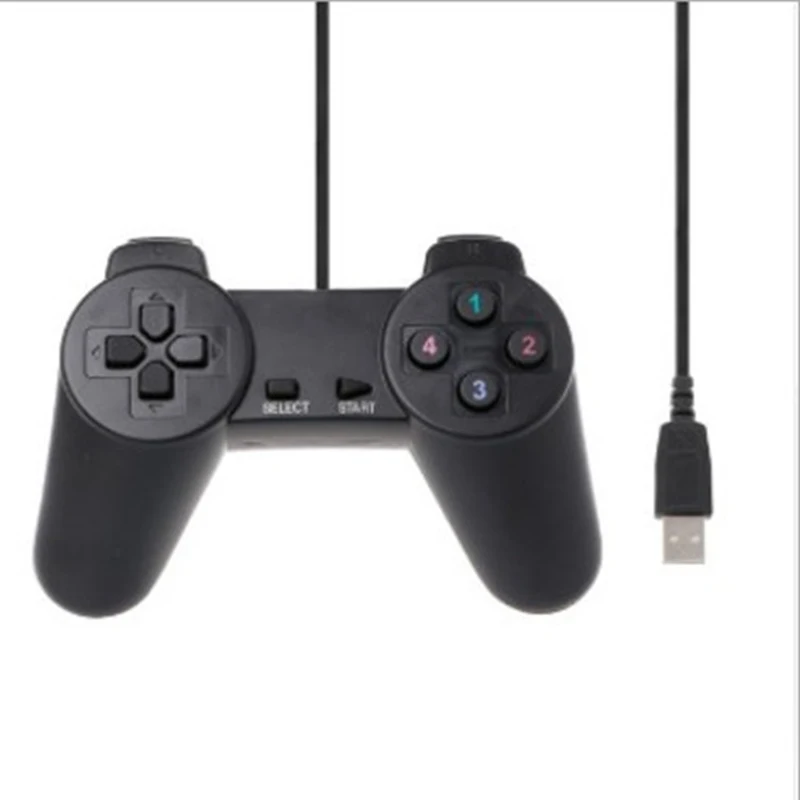 USB 1,01/2,0 контроллер геймпад для ПК USB джойстик для ПК игры проводной компьютер управление для Windows ноутбук Plug and Play