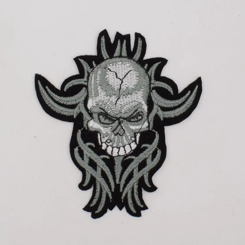 2 шт Панк Рок Крест патч череп мотоцикл патчи военный рюкзак аппликация Одежда DIY