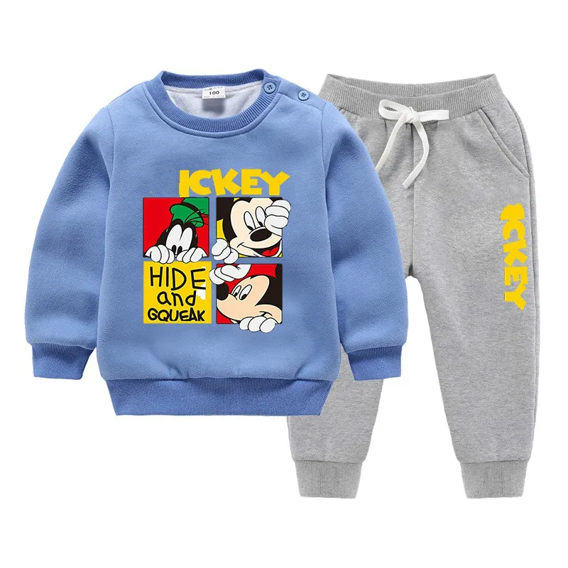 Зимняя детская одежда для мальчиков и девочек двухслойная утепленная хлопковая