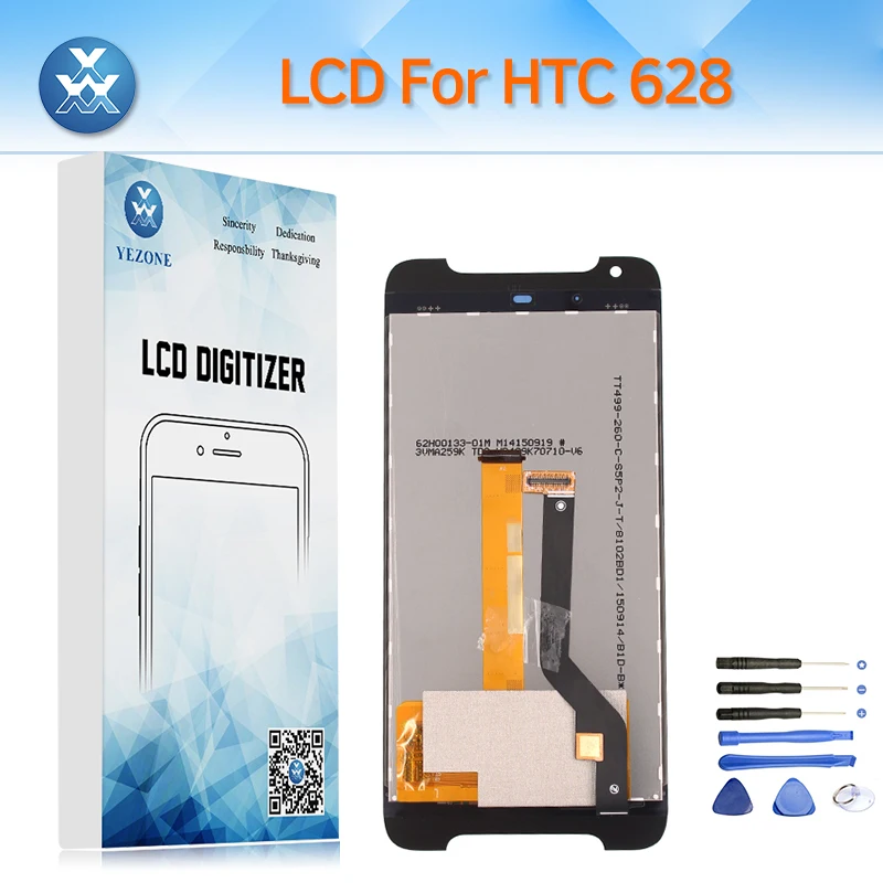 AAA+ LCD Replacement for HTC Desire 628 D628 Display Touch Screen Digitizer Glass Assembly Pantalla Black White+Repair Tools | Мобильные