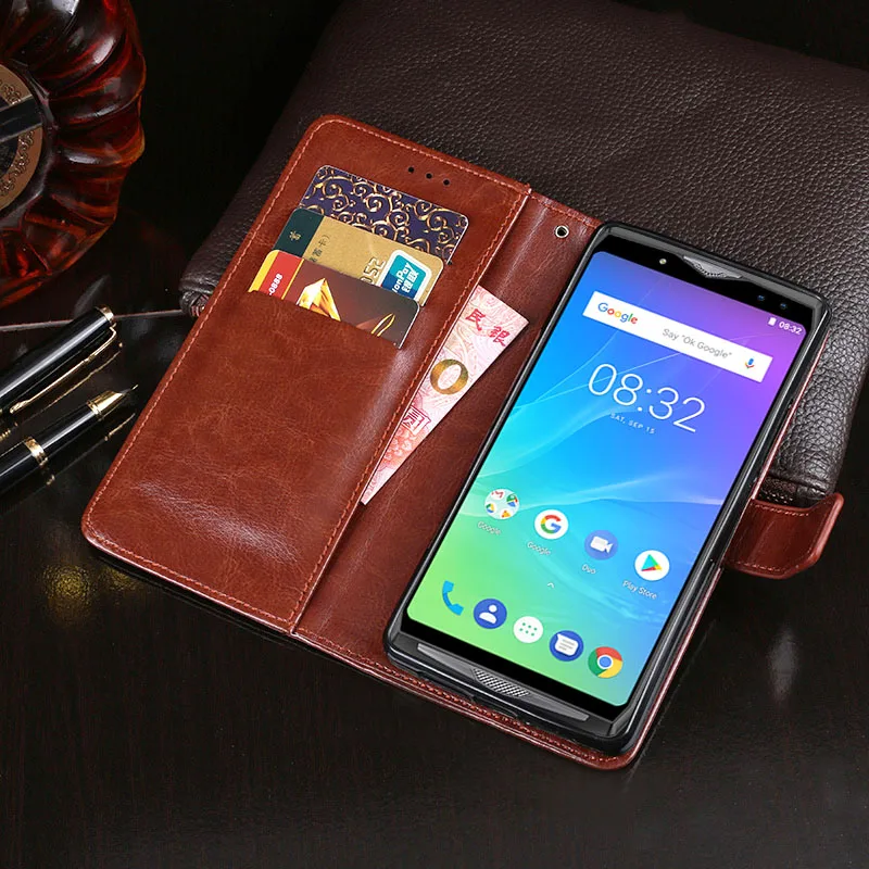 Чехол для Ulefone Power 5 роскошный кожаный чехол телефона защитный флип-чехол