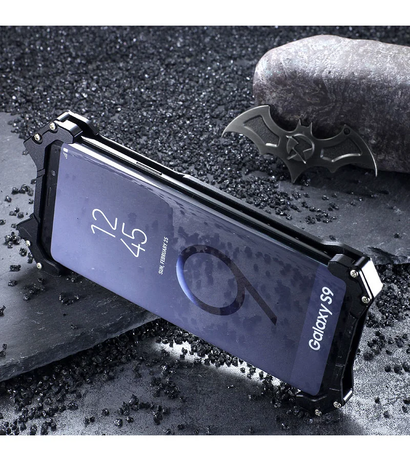 Для samsung Galaxy S9 Plus S7 Edge S8 Plus C9pro чехол Роскошный Алюминиевый металлический бампер рамка Броня противоударный чехол для телефона крышка