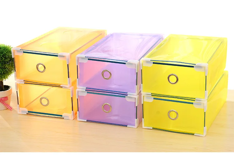 Цвет Инъекций Специальная Толстая Раскладушка Shoebox Обувь Хранения Box Сочетание