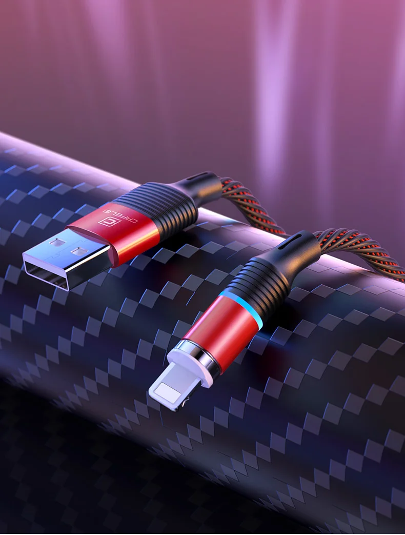 CAFELE 3A Магнитный USB кабель для iPhone Xs Max Xr X 8 7 6 6s Plus 5 5S SE iPad Магнит usb type C USB микро-кабели светодиодный светильник