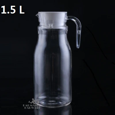 1.5L 600-2000 мл акриловые кувшины для воды Горячая и холодная вода утка банкнот горшок холодный большой емкости бутылка для воды чайник - Цвет: 1.5L