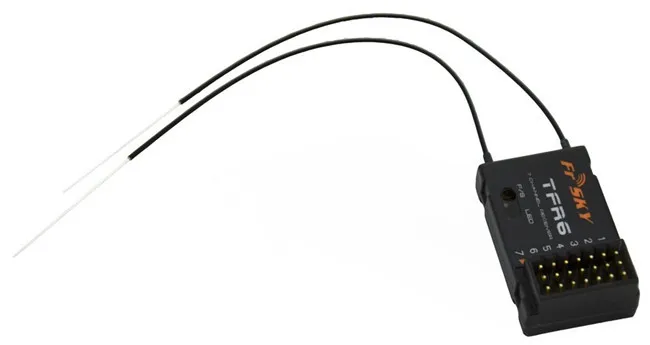 1 шт. новый 100% Оригинальный FrSky 2 4G 7 канальный ресивер TFR6 TFR6A для Futaba оптовая