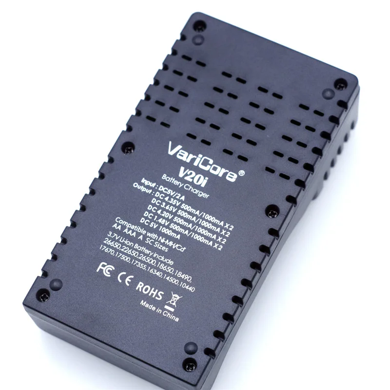 VariCore V20i NiMH литиевая батарея 18650 зарядное устройство с USB входом для 1 2 V 3 7 85 18350 26650