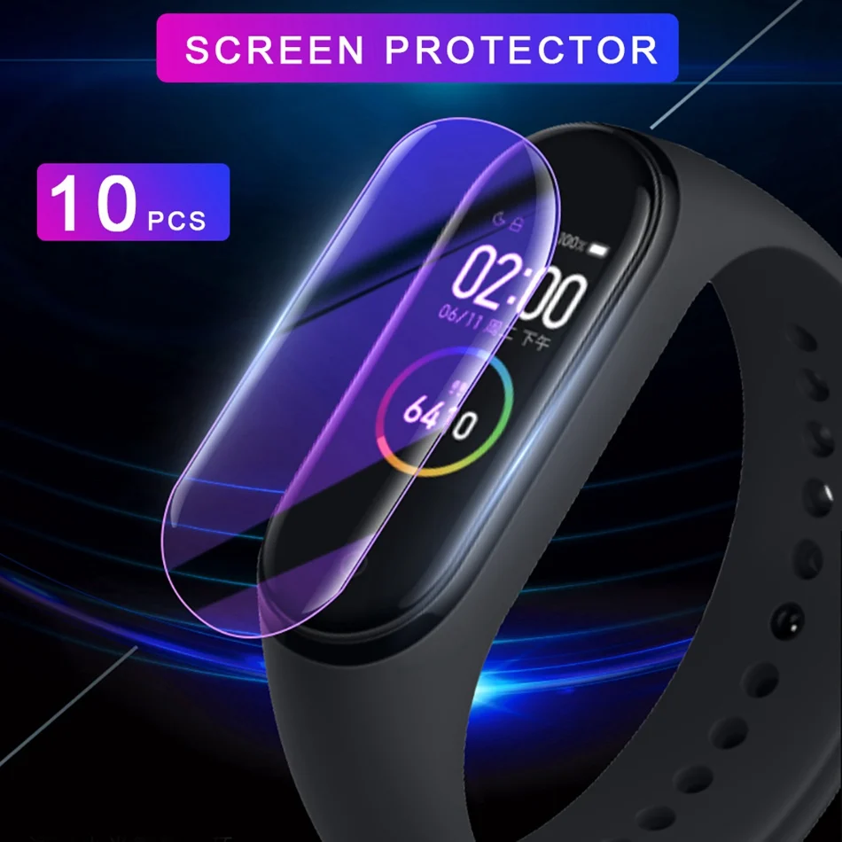 Защитная пленка для экрана Xiomi Mi Band 4 смарт браслета Xiaomi Защита MiBand не закаленное