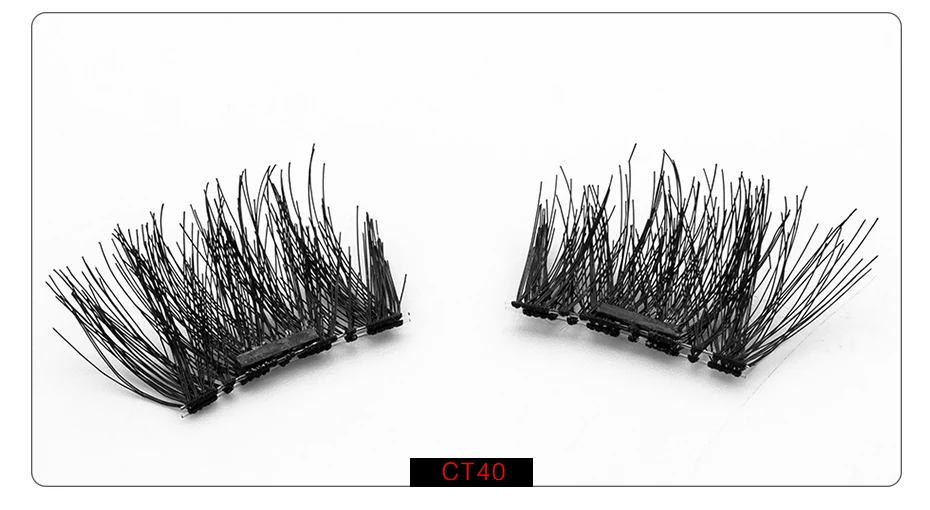 Genailish магнитные ресницы ручной работы накладные ресницы 3D/6D магнит ресницы удобные натуральные с коробками для макияжа-CT