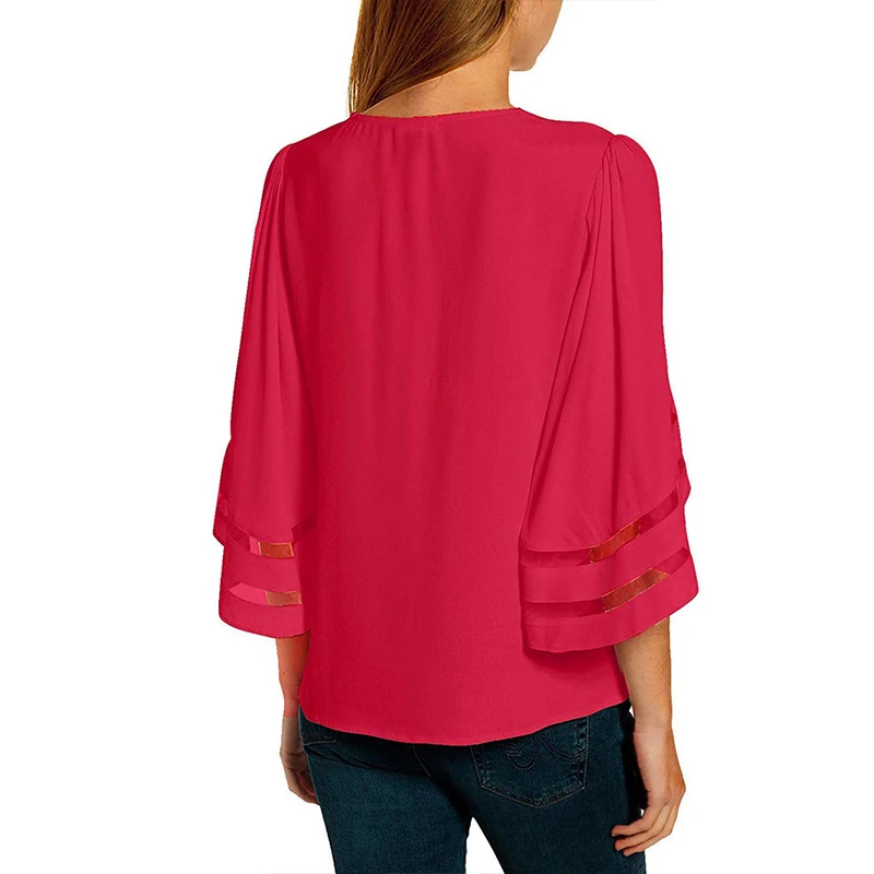 Женская свободная футболка с сетчатыми вставками и узлом летние топы