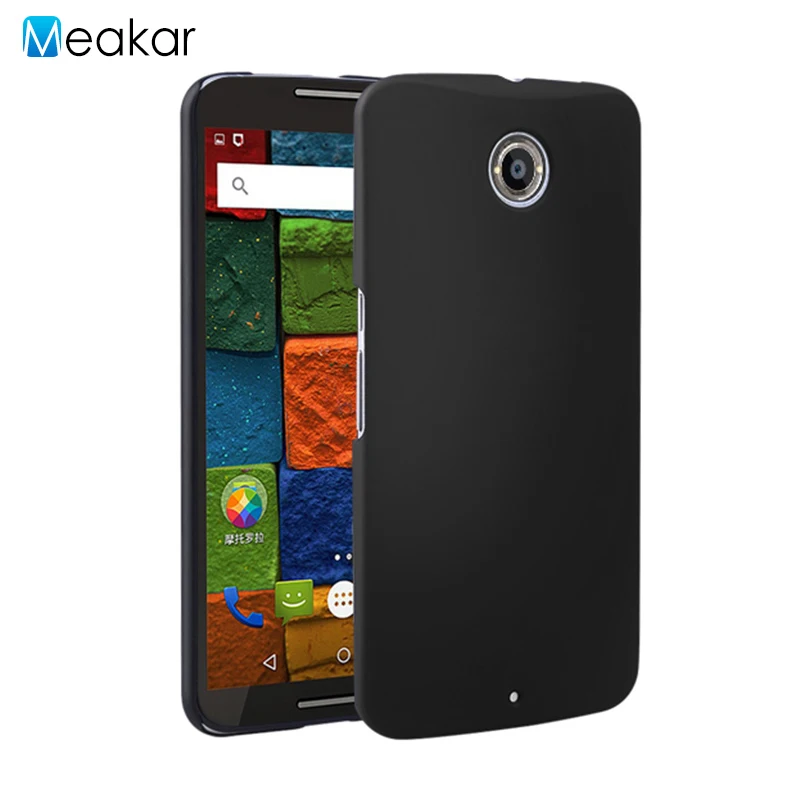 Матовый пластиковый чехол для телефона для Nexus 6 Чехол для Motorola Moto Google Nexus 6 X Pro XT1103 XT1100 чехол-лента на заднюю панель - Цвет: black