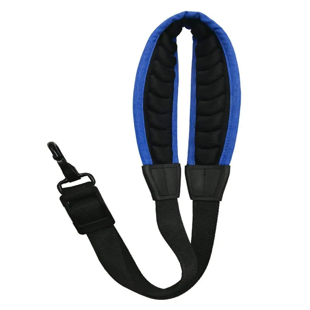 HOT-Saxophone Strap Alto Tenor Bari Soprano Sax Neck Pressure Reducing Soft Padded with Metal Hook Blue | Спорт и развлечения