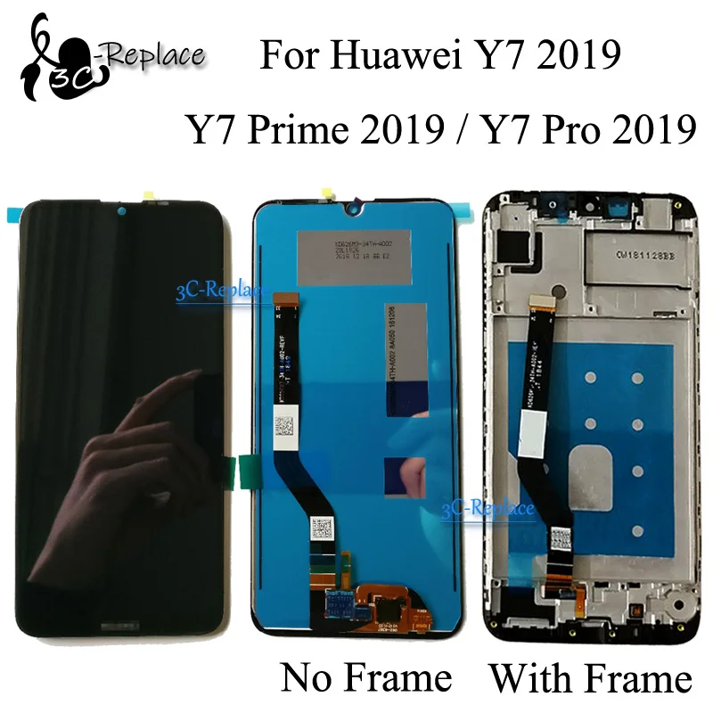 ЖК дисплей 6 3 дюйма для Huawei Y7 2019/Huawei Prime 2019 / Pro сенсорный экран с дигитайзером в