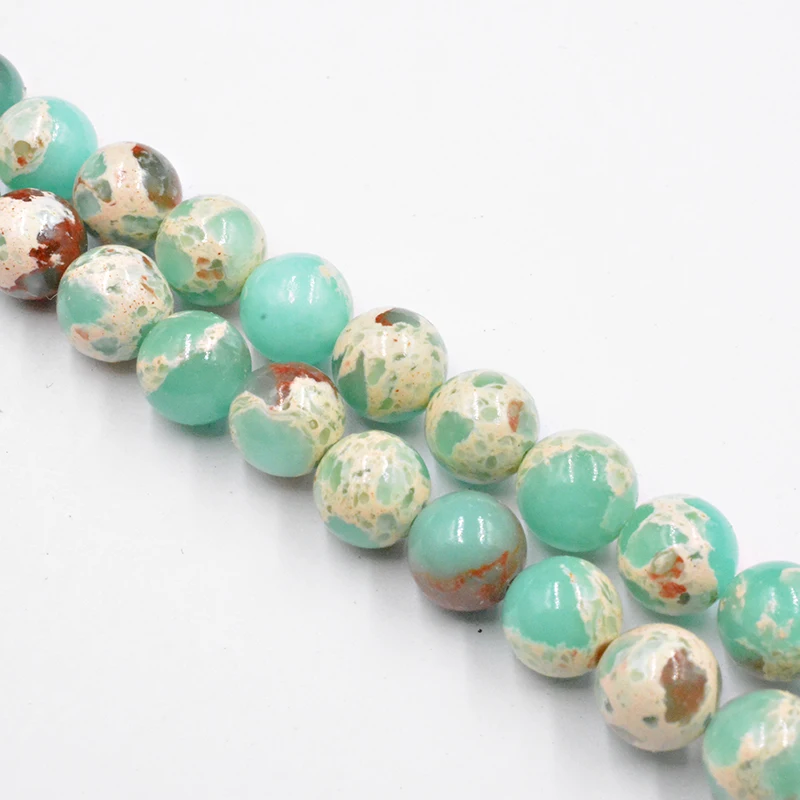 

Natural Snakeskin Green Stone ShouShan Stone Beads 4-12mm Wholesale Loose Beads for Jewelry Making Accessories DIY Free Shipping