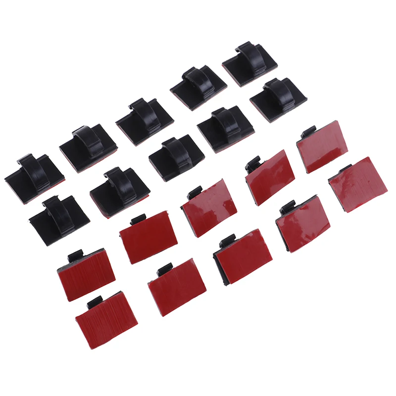 20 шт. самоклеящиеся зажимы для автомобильного видеорегистратора|Кабельные