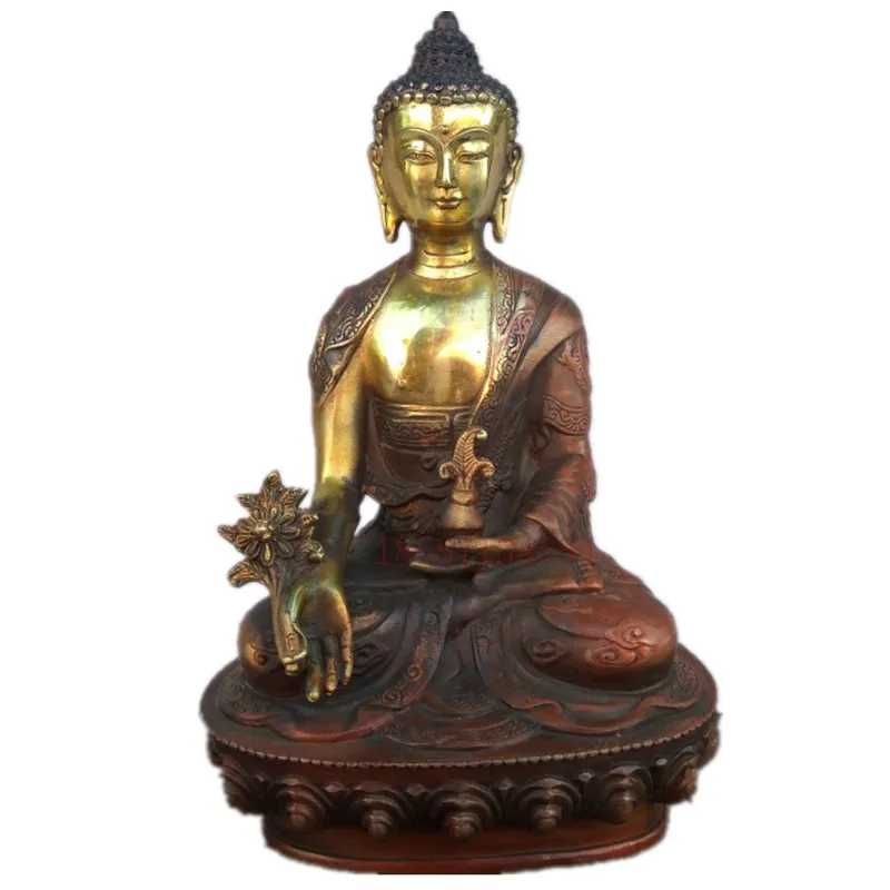 Тибетский латунный буддизм Bodhisattva статуя Будды Шакьямуни статуэтки ремесленный