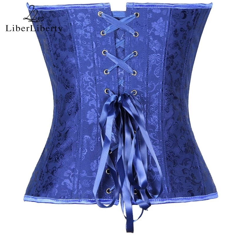

Women Girdles Body Shapers Strap Adjustment Waist Care Chest Corset Minceur Amincissant Sapphire Blue Body Shaper Underwear
